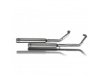 DELKEVIC Komplet 2-2 bull nose 550mm udstødning M 800 Intruder (05-15) til Suzuki VZ 800 Intruder