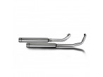 DELKEVIC Komplet 2-2 bull nose 550mm udstødning XVS 650 (97-03) til Yamaha XVS 650 Drag Star