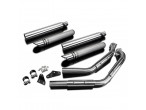 DELKEVIC Komplet 2-2 Slash cut 550mm udstødning M 800 Intruder (05-15) til Suzuki VZ 800 Intruder