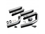 Delkevic Komplet 2-2 slash cut 550mm udstødning XVS 650 Dragstar (97-03) til Yamaha