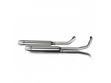 Delkevic Komplet 2-2 slash cut 550mm udstødning XVS 650 Dragstar (97-03)