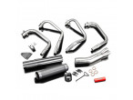 Delkevic Komplet 4-1 straight Udstødning Rustfri CB 650 C (79-84) til Honda