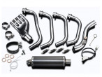 Delkevic Komplet 4-1 Udstødning Carbon CB 600 F (07-13) til Honda CB 600 F Hornet