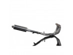Delkevic Komplet 4-1 Udstødning Carbon CBR 600 F (99-00) til Honda