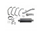 Delkevic Komplet 4-1 Udstødning Carbon GSF1250 Bandit (07-16) til Suzuki