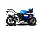 Delkevic Komplet 4-1 Udstødning Carbon GSX-R 1000 (12-16) til Suzuki
