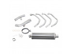 Delkevic Komplet 4-1 Udstødning Carbon GSX650F/FA (07-16)