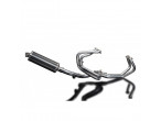Delkevic Komplet 4-1 Udstødning Carbon VFR 800 (98-01) til Honda VFR 800 F