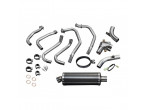 Delkevic Komplet 4-1 Udstødning Carbon VFR 800 (98-01) til Honda VFR 800 F