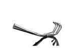 Delkevic Komplet 4-1 Udstødning Megaphone Rustfri CB 750 F (75-76) til Honda CB 750 Four