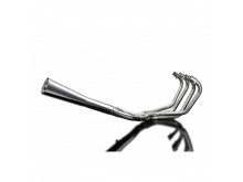 Delkevic Komplet 4-1 Udstødning Megaphone Rustfri CB 750 F (75-76)