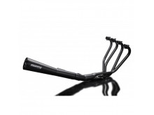 Delkevic Komplet 4-1 Udstødning Megaphone Sort CB 550 Four (75-77)