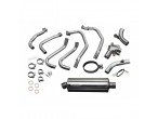 Delkevic Komplet 4-1 Udstødning Rustfri VFR 800 (98-01) til Honda VFR 800 F