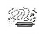 Delkevic Komplet 4-1 Udstødning Rustfri VFR 800 (98-01) til Honda VFR 800 F