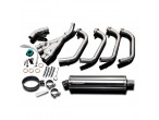 Delkevic Komplet 4-1 Udstødning Rustfri XJ 600 (92-04) til Yamaha