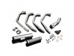 Delkevic Komplet 4-1 Udstødning Straight Rustfri CB 750 F (75-76) til Honda CB 750 Four