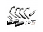 Delkevic Komplet 4-1 Udstødning Straight Rustfri CB 750 F (77-78) til Honda CB 750 Four