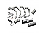 Delkevic Komplet 4-1 Udstødning Straight Rustfri CB 750 F (79-83) til Honda CB 750 Four