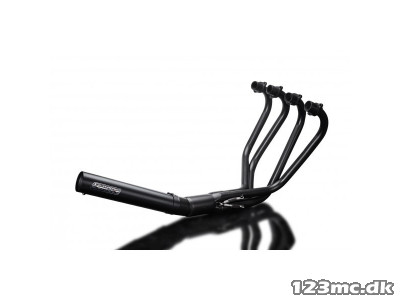 Delkevic Komplet 4-1 Udstødning Straight Sort CB 550 Four (75-77)