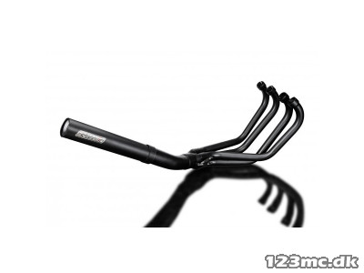 Delkevic Komplet 4-1 Udstødning Straight Sort CB 750 K (69-76)