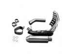 Delkevic Komplet 4-1 Udstødning Tri 320mm CB 600 F (98-02) til Honda CBR 900 RR