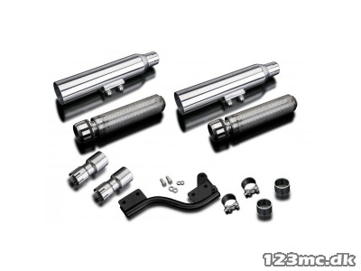 DELKEVIC slip on bull nose 410mm udstødning XVS 1100 Dragstar/Classic (98-09)