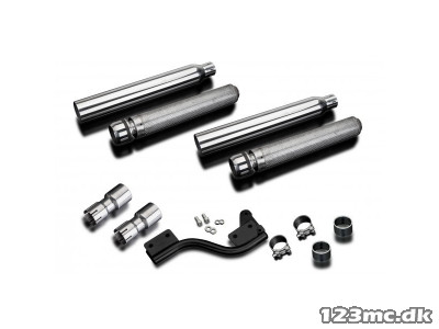 DELKEVIC slip on bull nose 550mm udstødning XVS 1100 Dragstar/Classic (98-09)