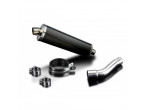 DELKEVIC slip-on oval carbon udstødning CMX 500 (17-24) til Honda CMX 500 Rebel