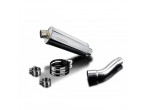 DELKEVIC slip-on oval rustfri udstødning CMX 500 (17-24) til Honda CMX 500 Rebel