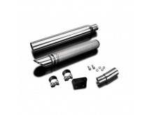 Delkevic Slip-On Rustfri Slash Cut LS650 (86-18)