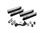 DELKEVIC slip on slash cut 550mm udstødning XVS 1100 Dragstar/Classic (98-09) til Yamaha