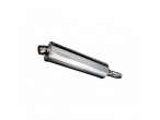Delkevic Slip-on Udstødning Rustfri  SFV650 (09-16) til Suzuki SFV 650 Gladius