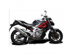 Delkevic Slip-on Udstødning Rustfri  SFV650 (09-16) til Suzuki SFV 650 Gladius