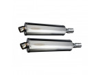 Delkevic Slip-on Udstødning rustfri EN 500 (98-02) til Kawasaki