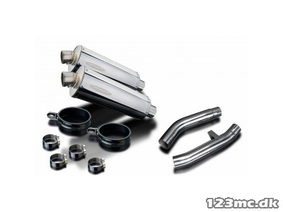 Delkevic Slip on Udstødning Rustfri FJR 1300 (01-05)