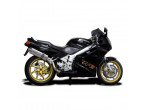 Delkevic Slip-On Udstødning Rustfri Høj VFR 750 (90-93) til Honda