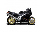Delkevic Slip-On Udstødning Rustfri Høj VFR 750 (90-93) til Honda