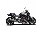 Delkevic Slip-On Udstødning Rustfri V-Max 1700 (09-16) til Yamaha