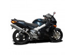 Delkevic Slip-on Udstødning Rustfri VFR 800 (98-01) HØJ til Honda VFR 800 F