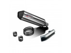 DELKEVIC SLIP ON UDSTØDNING Rustfri X-oval FZS 600 (98-03) til Yamaha FZ6