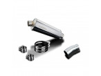 Delkevic Slipon Rustfri Udstødning Ninja 250 (08-13) til Kawasaki Ninja 250 R