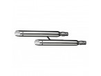 Delkevic Slipon Udstødning Rustfri Slash Cut VTX 1300C (01-09) til Honda