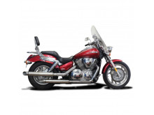 Delkevic Slipon Udstødning Rustfri Slash Cut VTX 1300C (01-09)