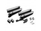 Delkevic Slipon Udstødning Rustfri Turn Out VTX 1300C (01-09) til Honda