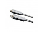 Delkevic Slipon Udstødning Rustfri VTR 1000 SP2 (02-10) til Honda VTR 1000 SP-1