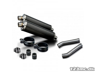 Delkevic Udstødningssystem Carbon DL 1000 V-Strom (02-13)