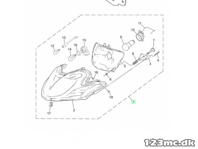 Forlygte Original - Yamaha JogR