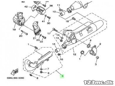Forreste forrør - Yamaha XVS 650 A