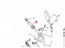 Håndtag + Gasrulle Yamaha MT-09 2014