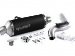 HP Corse exhaust SP-1 Titan Short HIGH black AS til Yamaha Ténéré 700